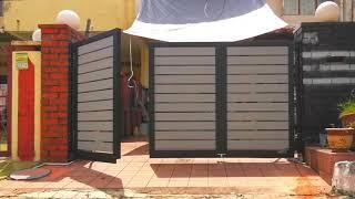 An Yu Aluminium Trackless Semi Folding Autogate | An Yu Smart Gate