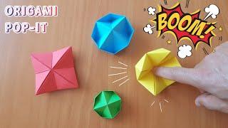 How to make origami Easy DIY [origami fidget toy] EXPLOSIVE PAPER / Origami Pop it