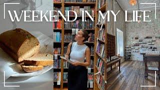 WHOLESOME WEEKEND | last days of summer, book shopping, banana bread & lots of eating