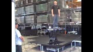 All Access Hydraulic Scissor Lift Stage Layout