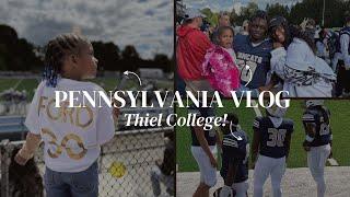 Come with me to my FIRST College   Football Game | Thiel College | PA Vlog