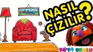 Koltuk Nasıl Çizilir? - Oturma Odası -  - Çocuklar İçin Resim Çizme - RÜYA OKULU