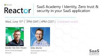 SaaS Academy I Identity, Zero trust & security in your SaaS application