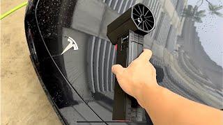 Powerful violent Turbo Fan Drying Car Easily ? | video test review | ASMr.anson