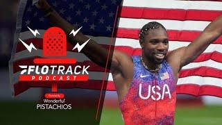 Noah Lyles WINS Olympic 100m Gold In Insanely Close Race | FloTrack Podcast Paris Edition