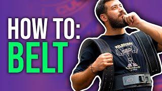 HOW TO USE A POWERLIFTING BELT