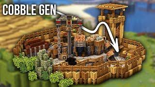 Building a Quarry to Hide my Cobble Generator in Minecraft Create!