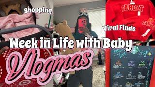 VLOGMAS #3 : spending $200 on baby's christmas gifts, setting up my new vanity & running errands