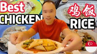 I compare 4 BEST chicken rice in SINGAPORE  Rice, Chilli, Meat and Price