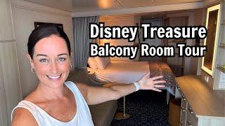 Disney Treasure Balcony Room Tour & Review