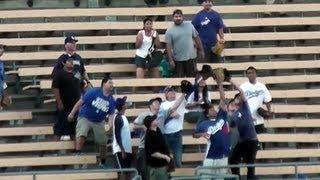 Dodger Stadium Home Run Scramble - Dodgerfilms, Deep Left and other Left Field Pavilion Regulars