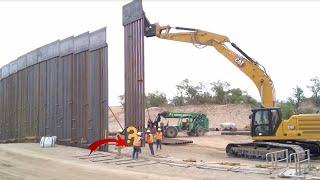 U.S Border Progress: Shocking scenes of border construction