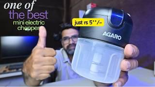 Best mini electric portable vegetable chopper in India 2024 | Agaro Rechargeable Chopper Review