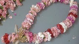 How to string a fresh flower garland