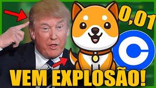  BABY DOGE BOMBA!! TRUMP VAI FAZER BABY DOGECOIN EXPLODIR! LISTAGEM COINBASE ESTA PERTO? NOTICIA