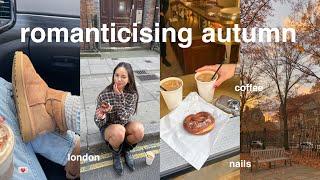 romanticising autumn late september vlog, shopping, london, pumpkin spiced latte & studying