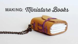 Binding a Miniature Book, Long Stitch and Chain Link (Coptic Stitch)