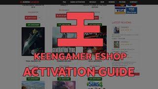 Where to find your game key at KeenGamer Eshop