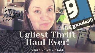 Ugly Thrift Haul for Resale | Trash To Treasure | Thrift Flip for Profit | Antique Store Haul