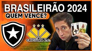 TAROT REVELOU QUEM VENCE SEXTA 18/10 BOTAFOGO X CRICIÚMA