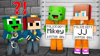 Why Mikey and JJ are ARRESTED By Their POLICE KIDS in Minecraft - Maizen