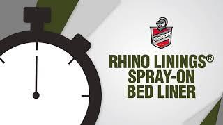 Rhino Linings® Spray-On Bed Liner in 30 Seconds!