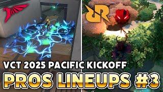 PROS LINEUPS in VCT 2025 PACIFIC KICKOFF #3【 VALORANT 】