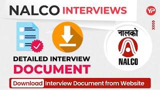 Detailed Document for NALCO Interview Preparation | NALCO Interview Preparation & Guidance