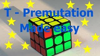 How to Do the T perm on the 3x3 Rubik's cube | Easy way