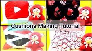 DIY ! How To Make a Low Budget Cute Cushions at Home | Easy Cushion Making Tutorial