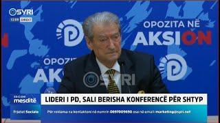 Lideri i PD, Sali Berisha konferencë me gazetarët (04.01.2025)