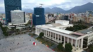 Skanderbeg Square - Tirana, Albania - Aerial Views - Sheshi Skënderbej