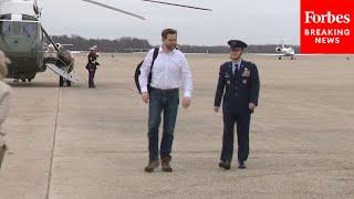 JUST IN: Vice President JD Vance And Defense Secretary Pete Hegseth Depart For Texas Border Visit