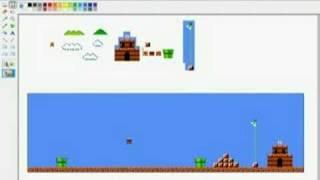 Super Mario Bros. Level Editor - MS Paint Style