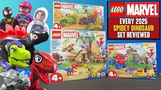 REVIEW: EVERY LEGO Dinosaur "Spidey and His Amazing Friends" 2025 Set (11198, 11199, 11200)