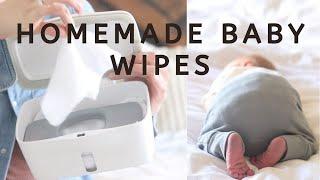 Easy Homemade Baby Wipes | How to Make Fleece wipes for Cloth Diapers