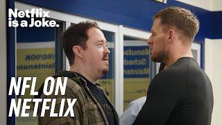 J.J. Watt drops in on the cast of Tires | NFL on Netflix