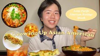 let's talk about growing up asian american (mukbang) | #apahm