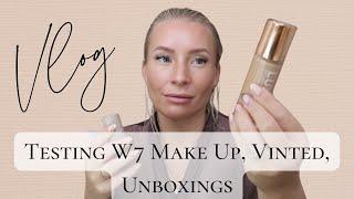 VLOG | TESTING NEW W7 MAKE UP | NEW  VINTED PURCHASES | A SURPRISE SWAN PARCEL! |AD