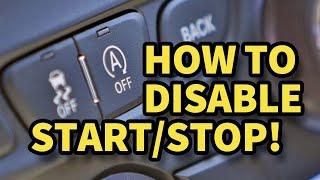 How to Disable Start Stop