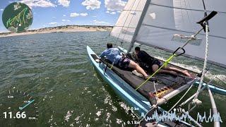 Hobie 16 light wind cruising