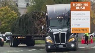 80-foot Christmas tree arrives in Washington DC