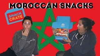 SNACK CRATE UNBOXING | Americans Trying Moroccan Snacks | Moroccan Snack Review