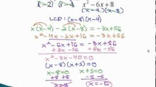 Rational Equations - Extraneous Solutions