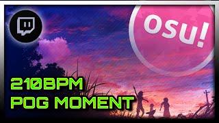 osu! Live Stream Highlight - United 210 BPM POG MOMENT