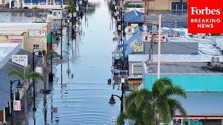 Tarpon Spring, Florida Hit With Massive Flooding & Damage Caused By Hurricane Helene