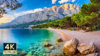 Makarska Riviera Croatia  4K Podgora Tucepi Makarska Baska Voda Brela Walking Tour 2023