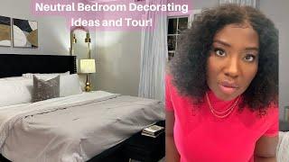 Small Bedroom Tour and Decorating Ideas  |  NEUTRAL COLOR | Decorate With Me ! Mypoetree