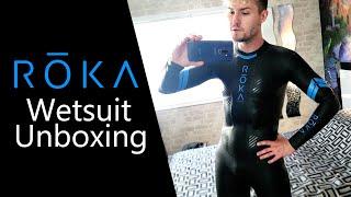 Unboxing & Trying on My First Wetsuit! - ROKA Maverick Comp 2