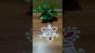 Daily Rangoli #trending #shortvideo #viralvideo #daily #rangoli #simple #easy#dots #581 #dots